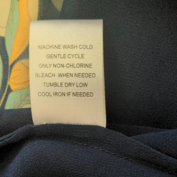 EUC✨ DANIEL RAINN navy women's XL Camila Ruffle Detail 3/4 sleeve Blouse - Picture 14 of 17